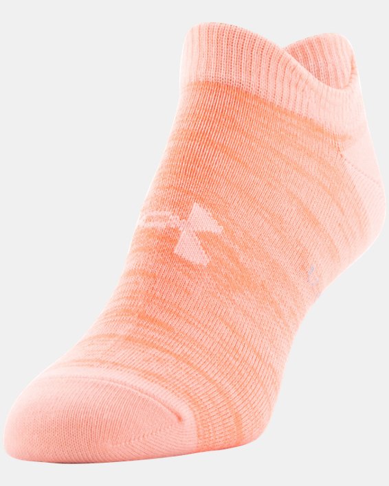 Women's UA Essential No Show – 6-Pack Socks, Pink, pdpMainDesktop image number 8